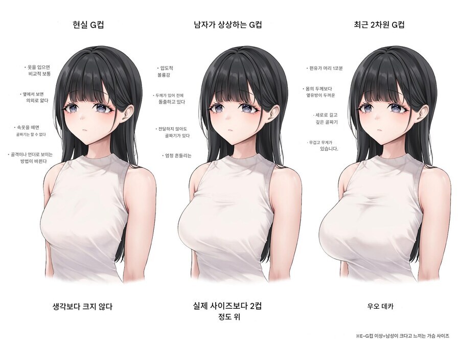 현실의 G컵, 남자가 생각하는 G컵, 요즘 서브컬쳐의 G컵_1.jpg